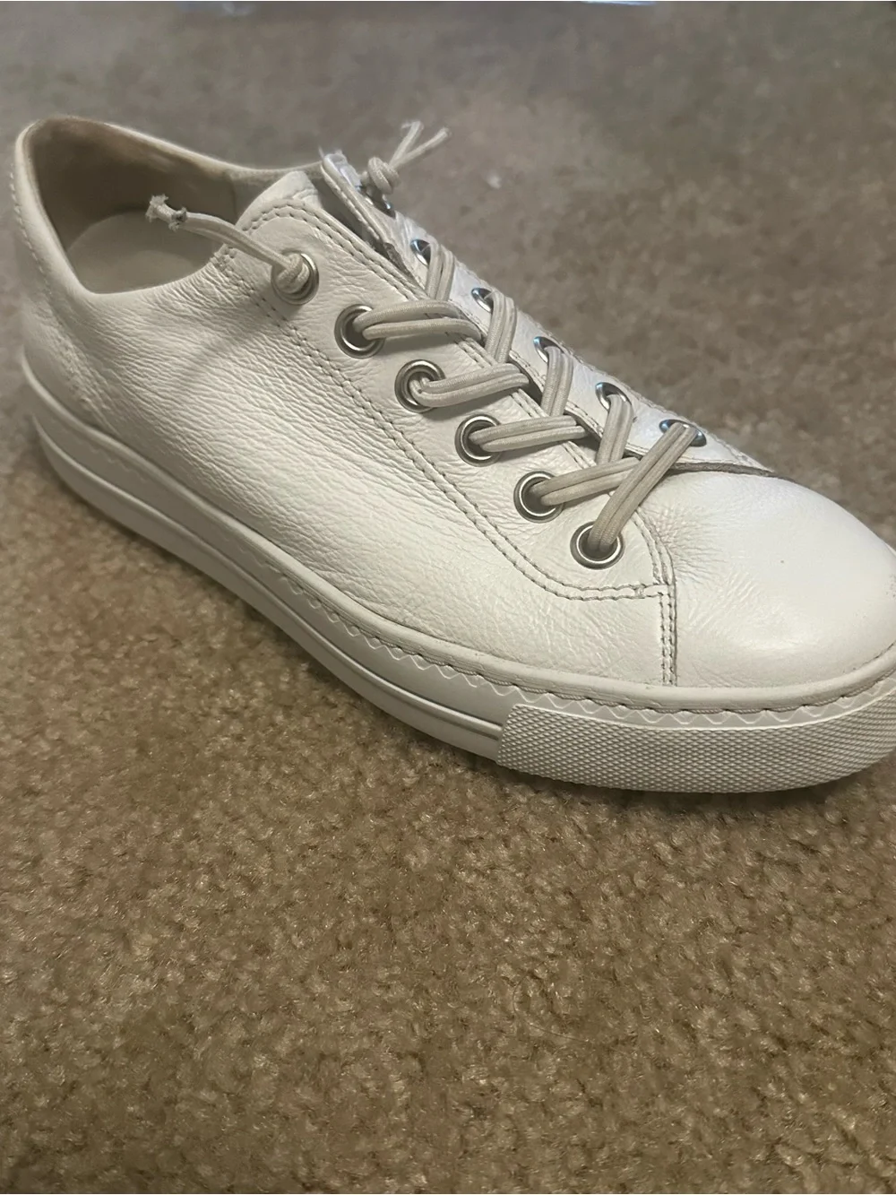 Paul Green Hadley Womens Size 7 US Platform Sneaker Shoes White/Silver (4.5 UK) - Picture 10 of 12